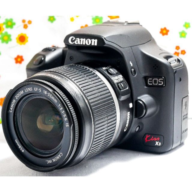 美品☆Canon kiss x3☆動画機能付きでお手頃価格☆スマホに転送