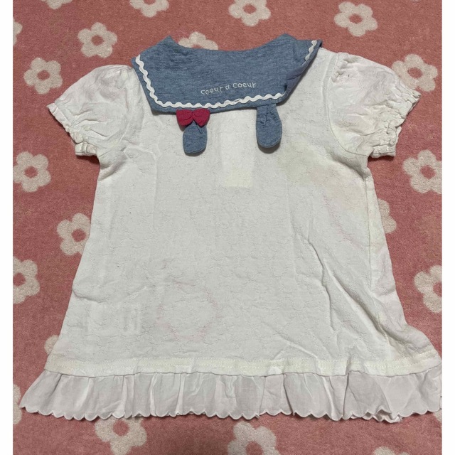 coeur a coeur(クーラクール)のクーラクール セーラープルオーバー 95 キッズ/ベビー/マタニティのキッズ服女の子用(90cm~)(Tシャツ/カットソー)の商品写真