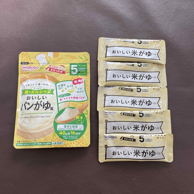 和光堂(ワコウドウ)の和光堂　米がゆ　パンがゆ　離乳食 キッズ/ベビー/マタニティの授乳/お食事用品(その他)の商品写真