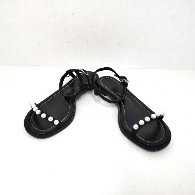 TSURU by Mariko Oikawa(ツルバイマリコオイカワ)のツルバイマリコオイカワ サンダル 34 - 黒 レディースの靴/シューズ(サンダル)の商品写真