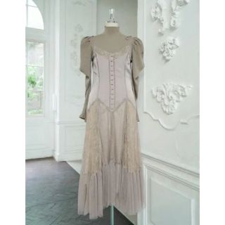 ハーリップトゥ(Her lip to)のherlipto lace trimmed satin cami dress(ロングワンピース/マキシワンピース)