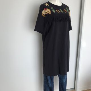 ザラ(ZARA)の【zara】フリンジ チュニックワンピ(ミニワンピース)