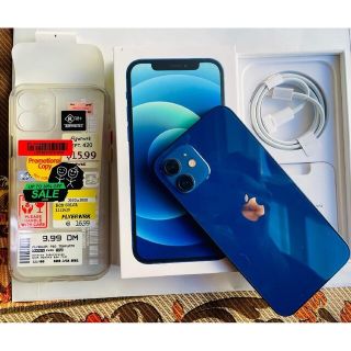 アイフォーン(iPhone)のiphone12 256GB BLUE SIMフリー(その他)