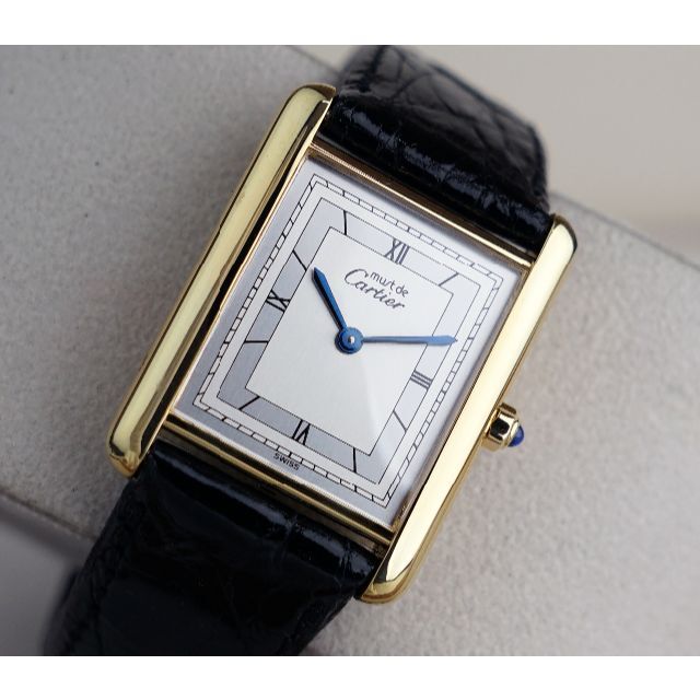 Cartier(カルティエ)の美品 カルティエ マスト タンク シルバー文字盤 ローマン LM メンズの時計(腕時計(アナログ))の商品写真