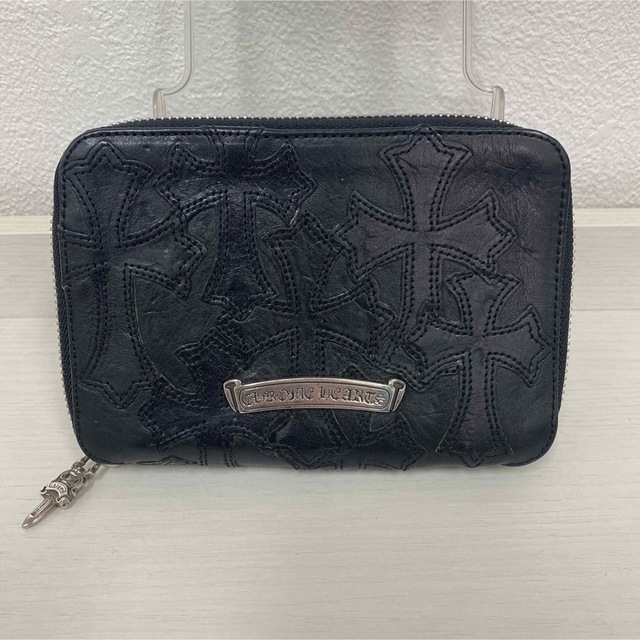 Chrome Hearts(クロムハーツ)のクロムハーツ バンクローバーウォレット セメタリークロスパッチ レザー  財布 メンズのファッション小物(折り財布)の商品写真