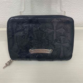 クロムハーツ(Chrome Hearts)のクロムハーツ バンクローバーウォレット セメタリークロスパッチ レザー  財布(折り財布)