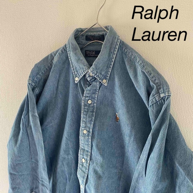 Polo Ralph Lauren デニムシャツ ブルー 関税送料込 クーポンの入手