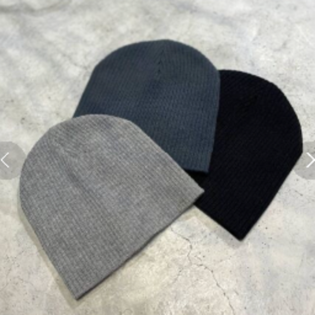 Ungrid(アングリッド)のお値下げ Ungrid リブ編みニット帽 グレー レディースの帽子(ニット帽/ビーニー)の商品写真