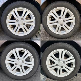 ブリヂストン(BRIDGESTONE)の値下げ！ホンダ純正 N-BOX ホイール白 155/65R14 VRX VRX2(タイヤ・ホイールセット)