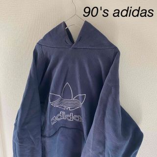 アディダス(adidas)の雰囲気◎90'sadidasアディダスパーカーネイビーxlメンズ常田ボロ加減最高(パーカー)