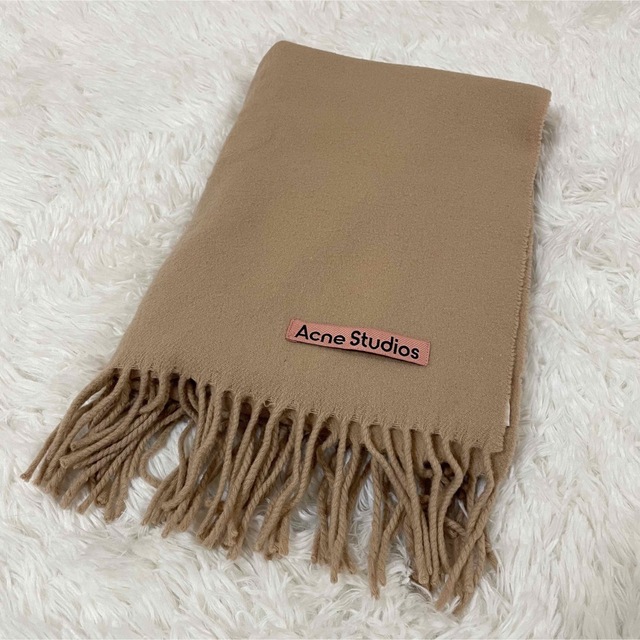 Acne Studious マフラー ストール ベージュ ピンクタグ 人気メーカー ...