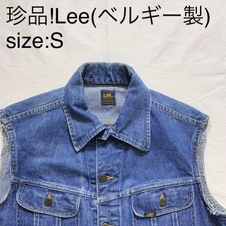 リー(Lee)の珍品!Leeビンテージデニムベスト(ベルギー製)(ベスト)