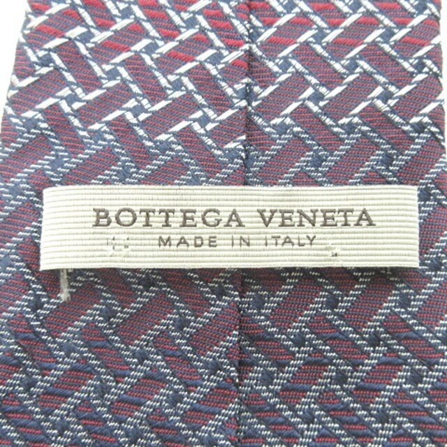 Bottega Veneta(ボッテガヴェネタ)のネクタイ レギュラータイ 総柄 イタリア製 ネイビー×レッド×ホワイト STK メンズのファッション小物(ネクタイ)の商品写真