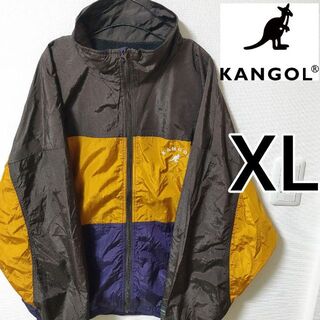 カンゴール(KANGOL)のKANGOL トリコロールカラー ナイロンジャケット カンゴール ブルゾン XL(ナイロンジャケット)