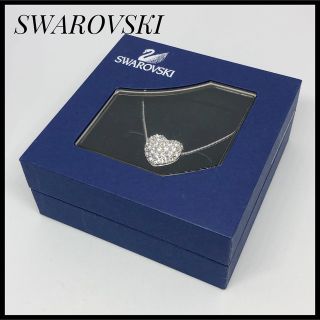 美品♡SWAROVSKI パヴェ ハート ネックレス　リバーシブル　クリスマス