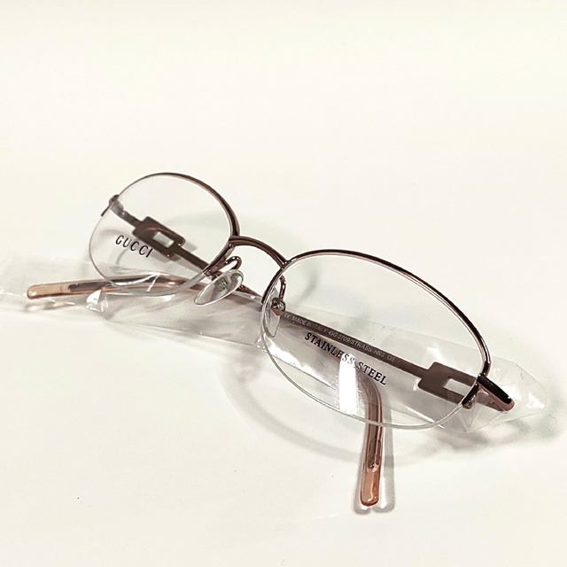 GUCCI - GUCCI メガネフレーム ハーフリム イタリア製 74の通販 GUCCI - GUCCI メガネフレーム ハーフリム イタリア製 74の通販