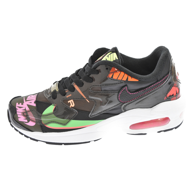 NIKE ナイキ AIR MAX2 LIGHT QS CI5590-001 エアマックス2 スクエアライト ローカット スニーカー ブラック US8.5/26.5cm285センチワイズ