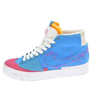 ナイキ(NIKE)のNIKE ナイキ SB ZOOM BLAZER MID EDGE BLUE エスビーズームブレーザー キャンバスミッドスニーカー エッジブルー US6.5 CI3833-400 レディース(スニーカー)