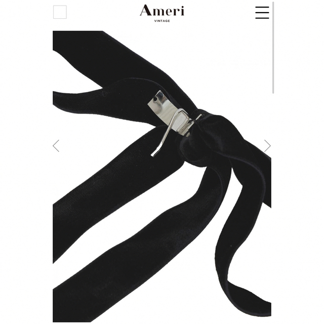 【Ameri VINTAGE】VELVET RIBBON HAIR HOOK 2