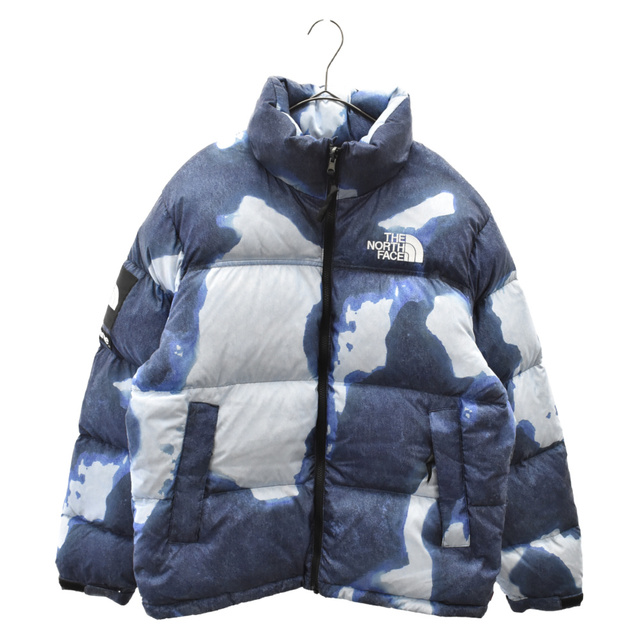 最新エルメス Jacket Nuptse Print Denim Bleached FACE NORTH 21AW