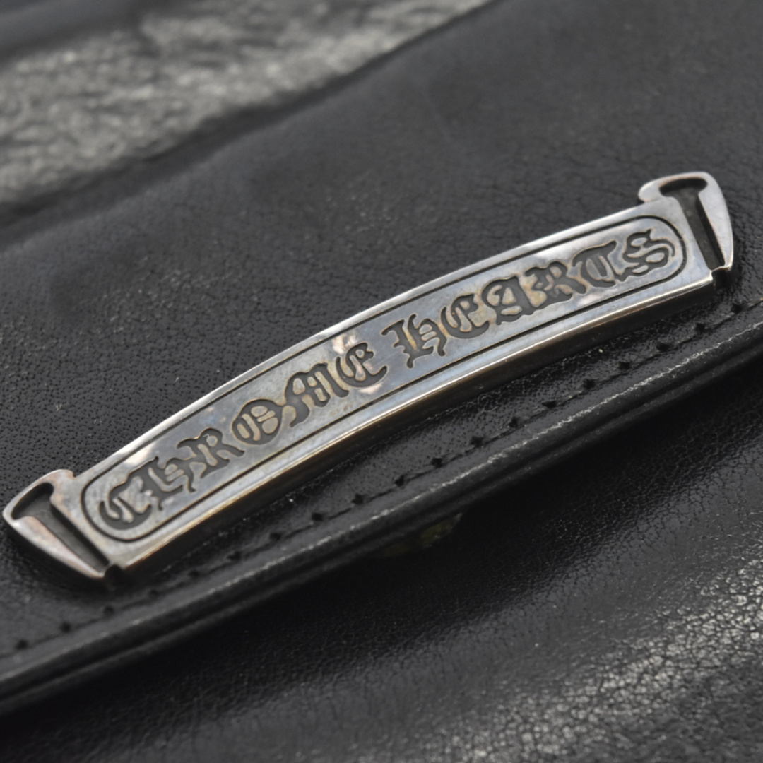 CHROME HEARTS クロムハーツ LONG CROSS WALLET クロスボタン レザー
