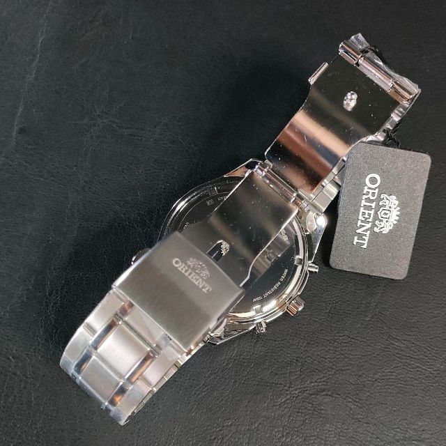 極美品【稼働品】ORIENT オリエント UY07 ネイビー シルバー メンズ