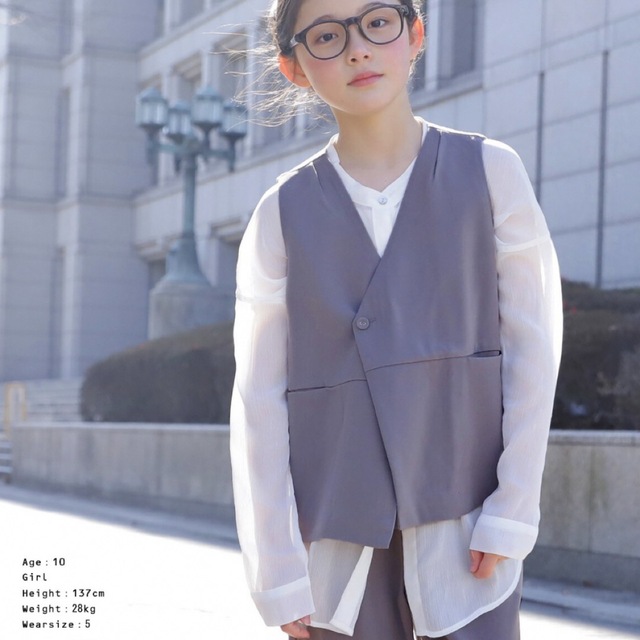 antiqua(アンティカ)のベスト ジャケット トップス ノンスリーブ セットアップ  キッズ/ベビー/マタニティのキッズ服男の子用(90cm~)(ドレス/フォーマル)の商品写真