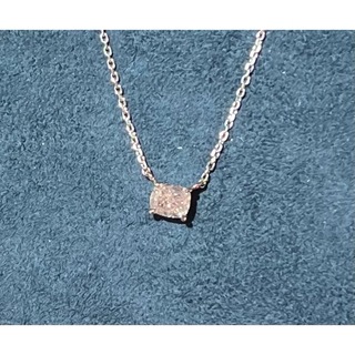 ★新品★プラチナ×k18PG 0.413ct大粒ピンクダイヤモンド ネックレス(ネックレス)