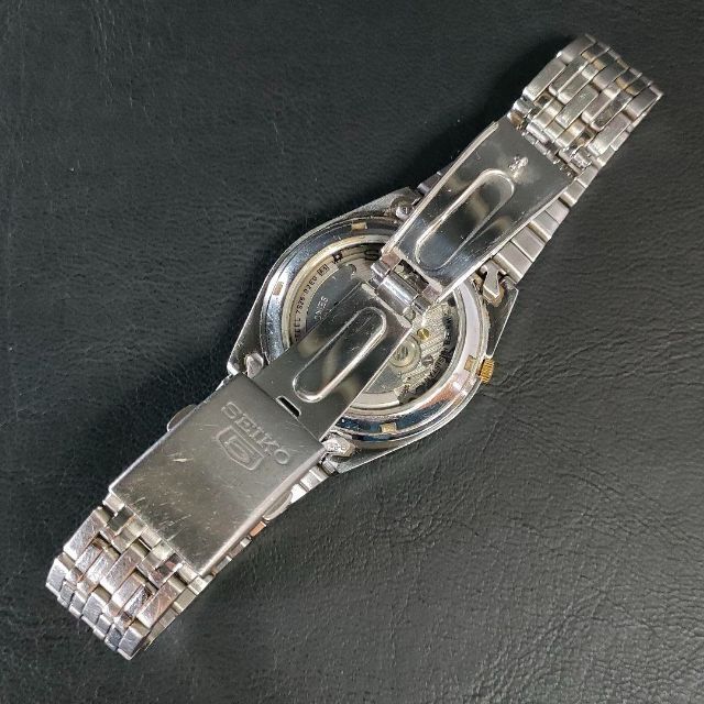 SEIKO - 美品【稼働品】SEIKO5 セイコーファイブ ホワイト 7S26 自動巻