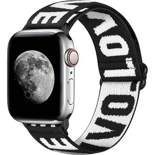 ナイロン弾性バンド　Apple Watch 40 mm 38 mmに適用(ラバーベルト)