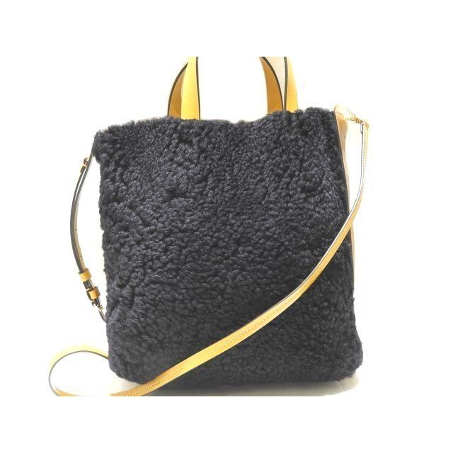 高い素材 美品 - Marni マルニ ダークネイビー系 ブラウン
