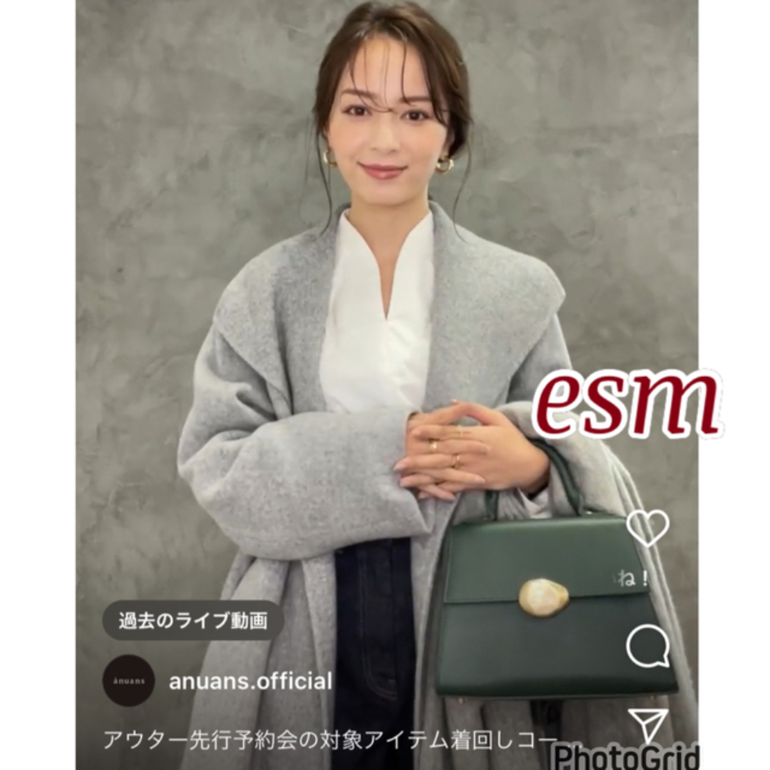 ánuans - anuans ビックカラーリバーコートの通販 by esm☆'s ánuans - anuans ビックカラーリバーコートの通販 by esm☆'s