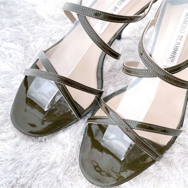 MANOLO BLAHNIK マノロブラニク ストラップ ヒールサンダル 極美品