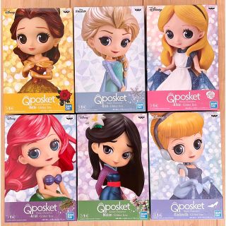 バンプレスト(BANPRESTO)の.b様用　Disney Qposket glitter line 6種類セット(アニメ/ゲーム)