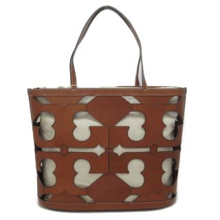 海外人気】Tory Burch カットアウトロゴスモールトート バッグ・カバン