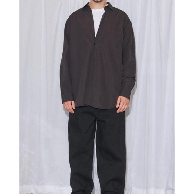 22ss comoli 青山直営店限定 コモリシャツ ブラック サイズ3 可愛い
