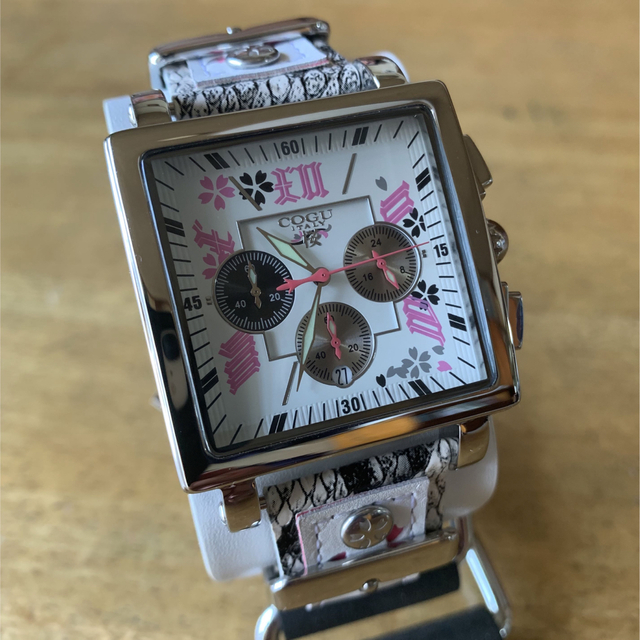 COGU - 【在庫処分】コグ COGU 桜 SAKURA クロノ 腕時計 BNSKR-WH
