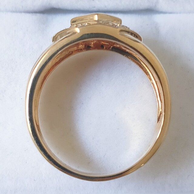 三越(ミツコシ)の三越 ダイヤモンド×ルビー リング K18YG 0.36ct 6.5g レディースのアクセサリー(リング(指輪))の商品写真