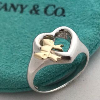 Tiffany & Co. - Tiffany ハートリボン コンビリングの通販 by こう