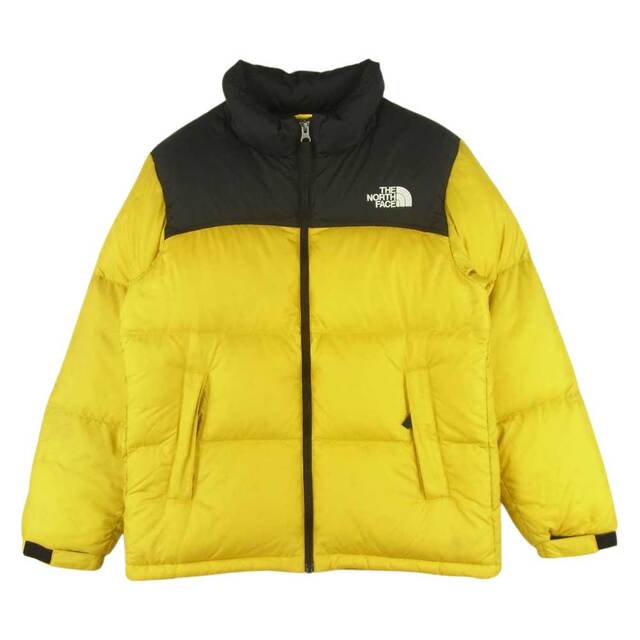 THE NORTH FACE(ザノースフェイス)のTHE NORTH FACE ノースフェイス NDJ91863 Nuptse Jacket ヌプシ ダウン ジャケット キッズ イエロー系 ブラック系 150【中古】 レディースのジャケット/アウター(その他)の商品写真