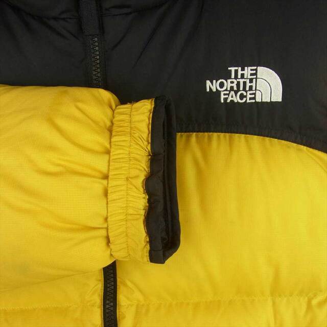 THE NORTH FACE(ザノースフェイス)のTHE NORTH FACE ノースフェイス NDJ91863 Nuptse Jacket ヌプシ ダウン ジャケット キッズ イエロー系 ブラック系 150【中古】 レディースのジャケット/アウター(その他)の商品写真