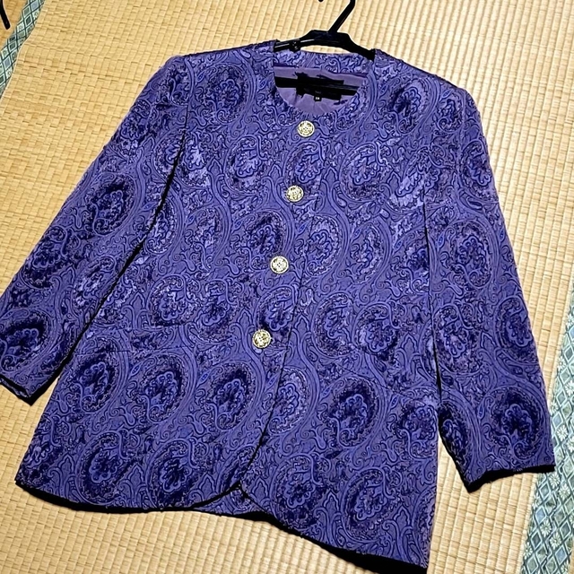 美品 婦人服 ポーラ ジャケット XL ピンク紫 トリアセテート 最高級 日本製