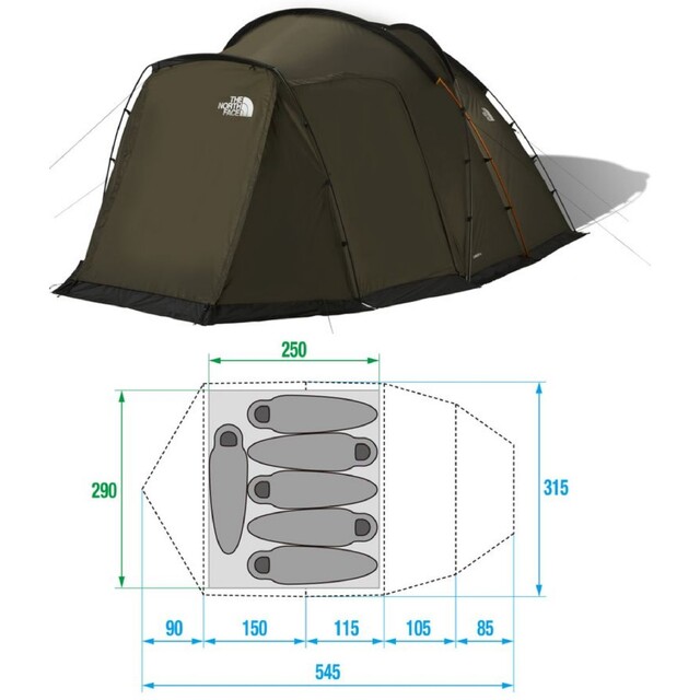 THE NORTH FACE　ザ ノース フェイス　ランダー6 Lander 6使用時サイズ