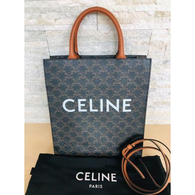 最高級 バーティカル スモール CELINE ☆未使用☆ カバ トリオンフ