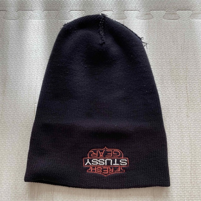 old stussy ニットキャップ ビーニー 古着 ビンテージ ニット帽 美しい