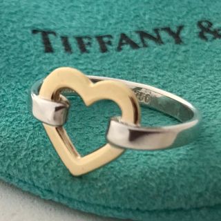 ティファニー(Tiffany & Co.)のTiffany ハートコンビリング 7.5号(リング(指輪))