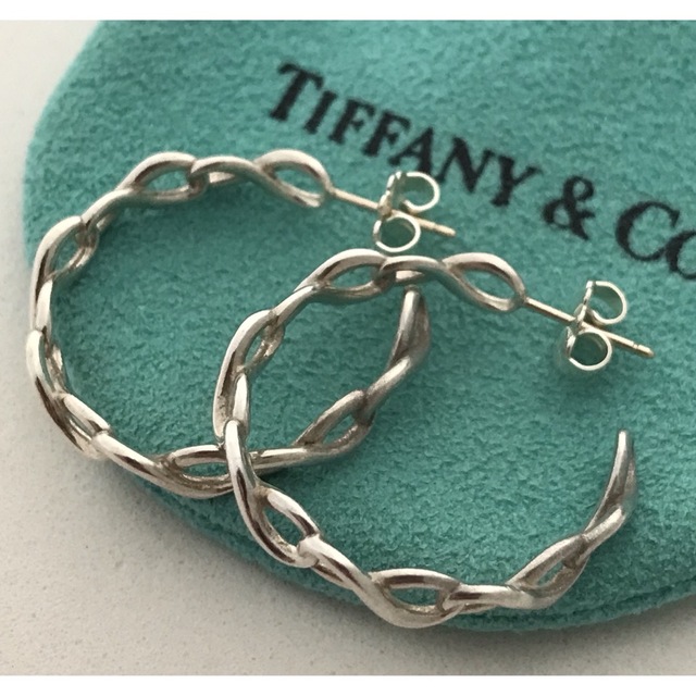 Tiffany & Co.(ティファニー)のTiffany インフィニティフープピアス 希少 メンズのアクセサリー(ピアス(両耳用))の商品写真