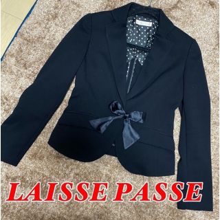 レッセパッセ(LAISSE PASSE)のLAISSE PASSEレッセパッセ　ブラックジャケット　入学式卒業式(テーラードジャケット)