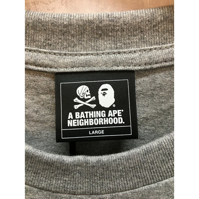 BAPE NBHD TEE NEIGHBORHOOD a bathing apeBLACKSIZE