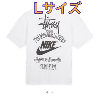 ステューシー(STUSSY)のStussy x Nike Men's T-Shirt "White Lサイズ(Tシャツ/カットソー(半袖/袖なし))